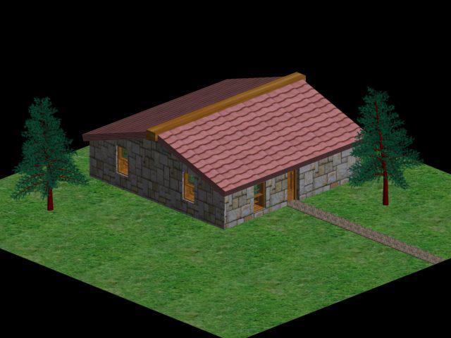 Modelado de casa en 3D