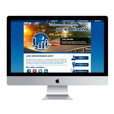 Vista de página desde un iMac