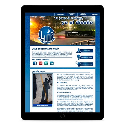 Vista de página desde un iPad Pro