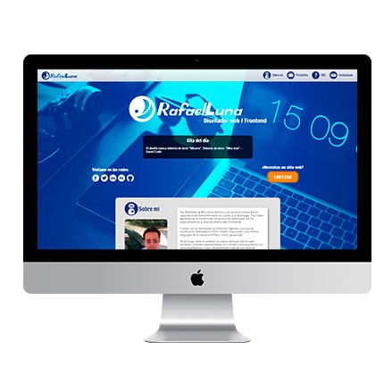 Vista de página desde un iMac