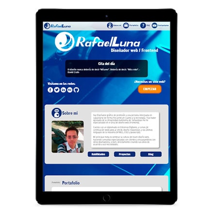 Vista de página desde un iPad Pro